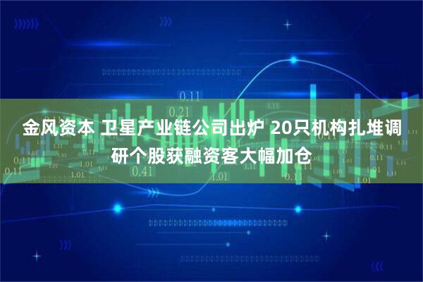 金风资本 卫星产业链公司出炉 20只机构扎堆调研个股获融资客大幅加仓