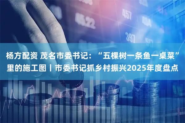 杨方配资 茂名市委书记：“五棵树一条鱼一桌菜”里的施工图丨市委书记抓乡村振兴2025年度盘点